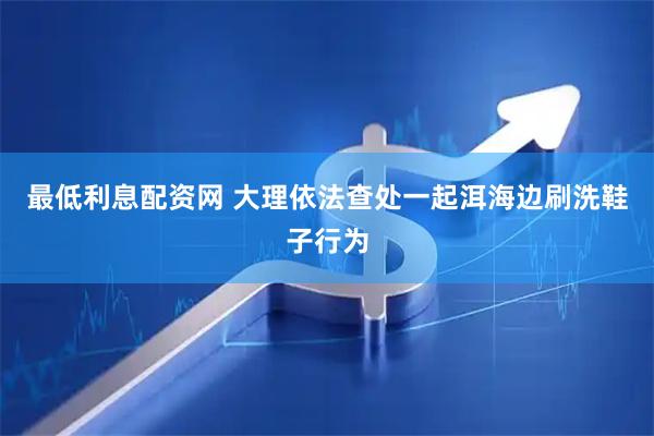 最低利息配资网 大理依法查处一起洱海边刷洗鞋子行为